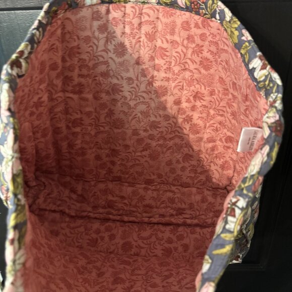 Laura Ashley Oversized Fabric Floral Tote Blue Pink - Picture 2 of 2